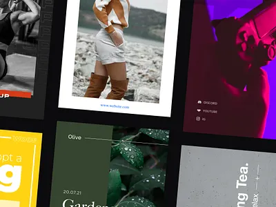 Gumroad | Instagram Template 02 Sneak Peak design dog ecommerce gumroad instagram layout minimal photoshop product shop social media story tea template twitch ui