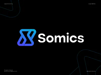 Technology Logo for S O M I C S | B2b saas b2c company branding b2b b2c branding design digital agency enterprise logo logo design logo designer modern logo modern tech logo saas saas website software logo symbol tech company tech logo technologies technology logo website logo