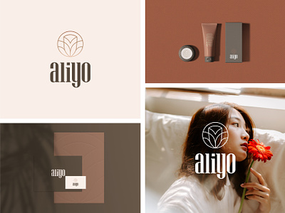 aliyo branding cosmetics design graphic design logo logonew logos logotype luxurybrand modern skincare startuplogo symbol ui vector