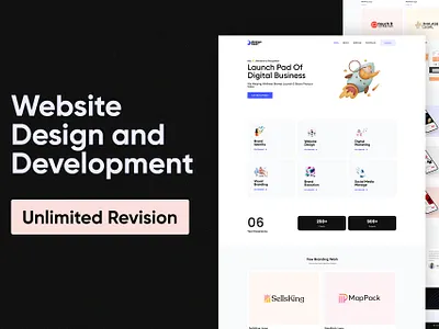 Responsive wordpress website brand identity branding busimess website digital business elementor portfolio website typography ui ux web design web development website website design website development wordpress