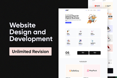 Responsive wordpress website brand identity branding busimess website digital business elementor portfolio website typography ui ux web design web development website website design website development wordpress