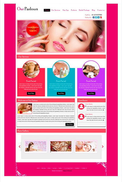 Beauty Parlour Layout Design