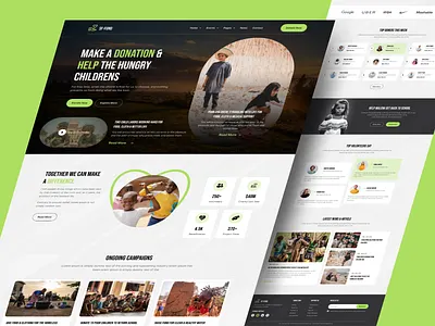 SF-Fund - Charity landing page agency charity charity fund community connection design donate donation fundraise fundraiser help homepage landing page logo ngo nonprofit poor uiux web design website