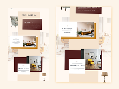 Decor website interior page concept branding design design landing travel ui ux