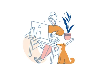 Wake Up illustrations 😴 colorful design gentle illustration outline product soft storytale ui vector wake up