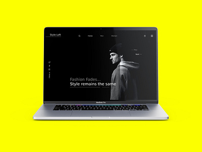 Style Loft - Landing Page Ui branding design fashion landing page ui design