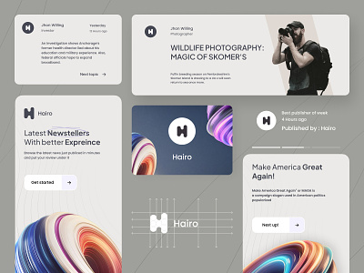 Hairo : The Newstellers app animation app brand brand guide brand guideline branding concept design graphic design guideline logo logo design news newstellers onboarding page photo ui uiux ux