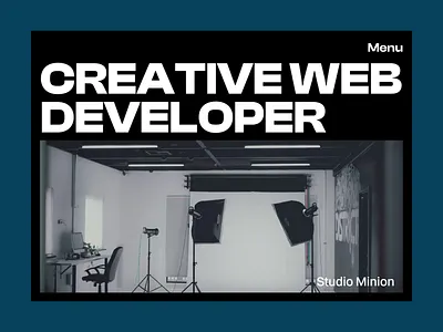 Creative Web Developer Homepage Design clean design design homepage homepage design portfolio ui ui design ui ux user interface web design web design studio web developer website website design