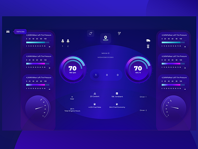 Vehicle Dashboard UI Design cars dashboard design graphic design ui ux vehicle web design