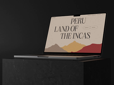 Landing page exploration (Peru) animation colorfull design exploration landing page minimal motion peru travel typography ui ux web design