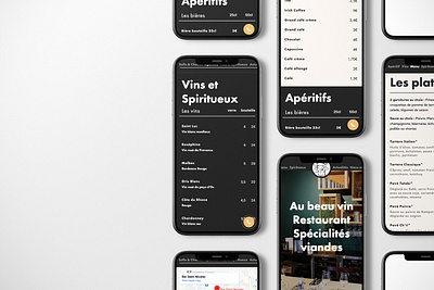 Custom bar menu website front end ui webdesign wordpress