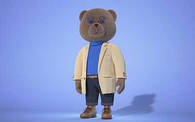 Style 3d branding character cinema4d design illustraion illustration octane