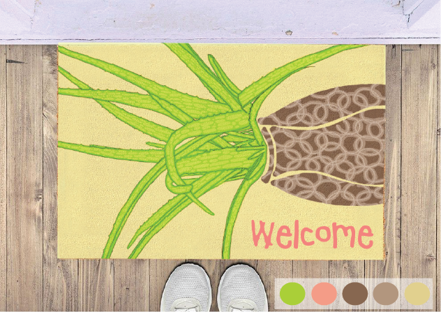 Welcome Spring Mat by Maria on Dribbble