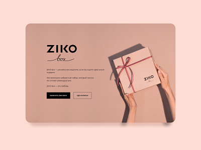 ZIKO box graphic design ui