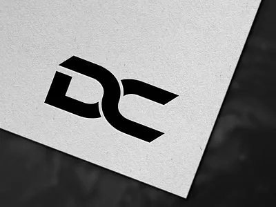 DC letter mark logo 3d adobe illustrator dc design designing graphic design graphic designing logo logo design logo designing mockup