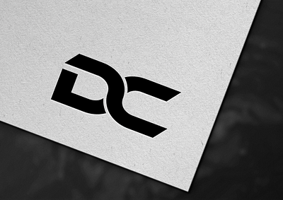 DC letter mark logo 3d adobe illustrator dc design designing graphic design graphic designing logo logo design logo designing mockup