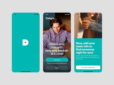 Delight: Dating & Relationship iOS app dating datingapp delight design find finder interface ios love match matching meet messenger app minimal mobile mobile app partner person ui uidesign