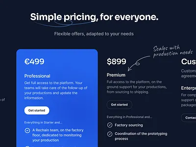 Landing Page Sections blue design figma illustration landing landing page minimal pricing pricing section saas saas page uidesign uxdesign web web design
