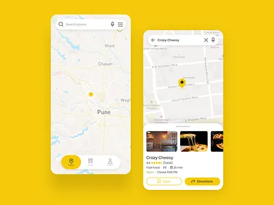 Location Tracker App branding ui user interface design visual design