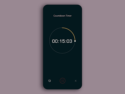 DailyUi - Countdown app adobe illustrator app branding countdown app dailyui dailyuichallenge design illustration illustrator logo ui vector visual design