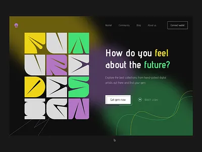 Future landing page animation design home page landing page motion graphics web web animation website