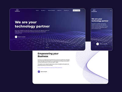 B2B responsive website redesign dark theme design figma mockup prototype responsive website design ui ux website wireframe