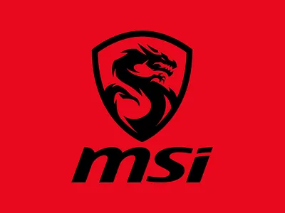 MSI logo redesign branding computer design device dragon e sports illustration logo mascot mascot logo msi red typography ui ux vector