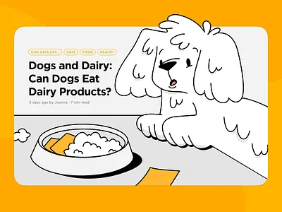 Petcube Blog Dog Illustration blog blog illustration design dog illustration dogs illustration petcube pets procreate ui ui illustration web web illustration