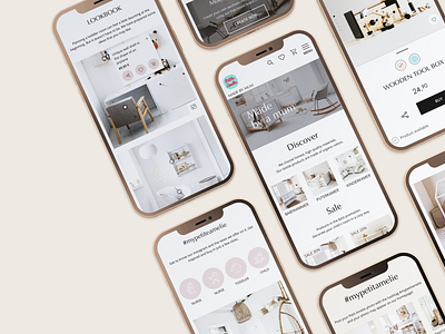 Petite Amélie - Mobile app design baby child design ecommerce mobile online shop shop ui ui design ux ux design uxui