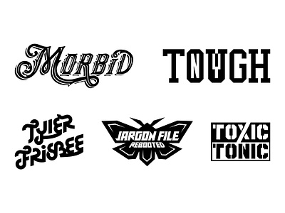 Select Logotypes—Tyler Frisbee Design brand branding graphic design logo logofolio logotype minimal modernist script thick lines typography