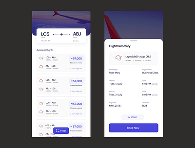 Flight booking UI Concept product design ui uxdesign