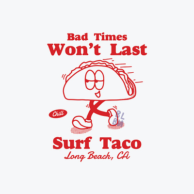 Surf Taco branding creative design illustration surfsupply teesdesign tshirtdesgin vintage vintagecharacter vintageillustration vintagesupply