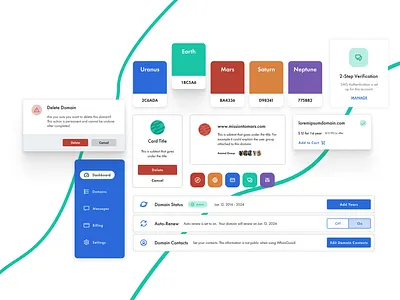 OrbitFour Design System clean component design components design system design systems domain registrar minimal orbitfour ui components