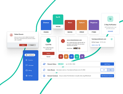 OrbitFour Design System clean component design components design system design systems domain registrar minimal orbitfour ui components