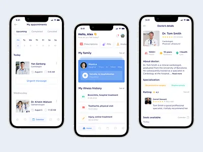 Medicare - Digital Doctor Mobile App app design healthcare ios medicine product product design ui design ux design