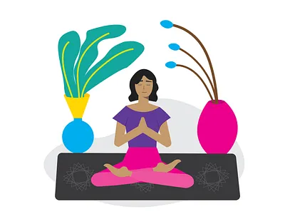 Meditation characterdesign characters design graphic design illustration