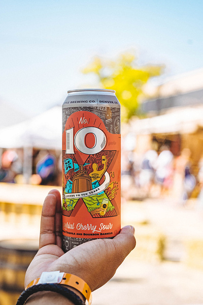 No. 10 Anniversary Label Design beer beer label beer label design beverage beverage design design illustration label design package design
