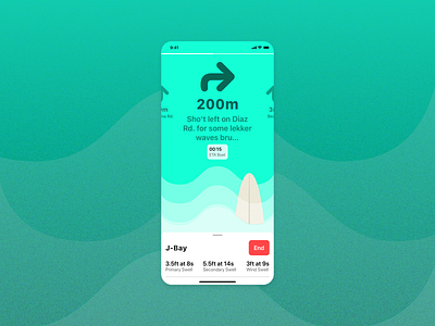 Wave finder 🏄‍♀️ app design illustration ios sketch surfing ui vector waves