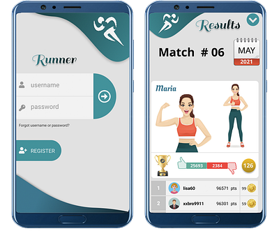 Rnner design figma ux xd