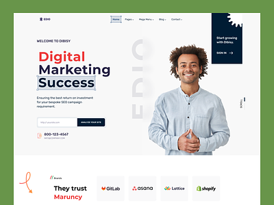 e-DIO Digital Marketing Agency agency branding business clean creative agency cro digital marketing website landing page marketing design marketing website marketing website design portfolio professional seo ui ux web website website optimize website project