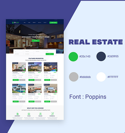 Real Estate branding graphic design ui