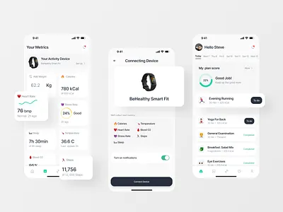 Healher - Personalized Healthcare Plan Mobile app app design healthcare ios medicine mental health mobile mobile app product product design