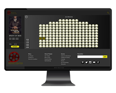 MovieCenter design figma ui ux ux design xd