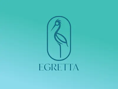 Egretta bird bird art bird logo branding color design egret graphic design heron illustration illustrative design logo logo design minimal minimalist design ui vector
