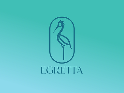 Egretta bird bird art bird logo branding color design egret graphic design heron illustration illustrative design logo logo design minimal minimalist design ui vector