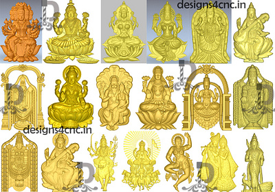 GODS 3d character artcam file 3d artcam character cnc design door laser stl