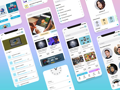 Education App Designs branding graphic design ui