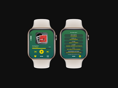 Music Player Apple Watch design music player ui ux watch