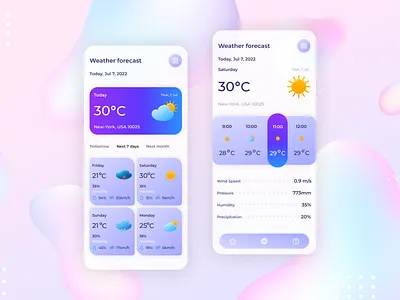 Weather forecast app concept application colors company customer customization design development forecast it minimalism outsourcing outstaff platform shades software support ui users ux weather