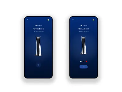 Playstation 5 App Design brandidentity branding design gaming graphic design mobileappdesign photoshop ps5app ps5console ui uidesigner uiux vector
